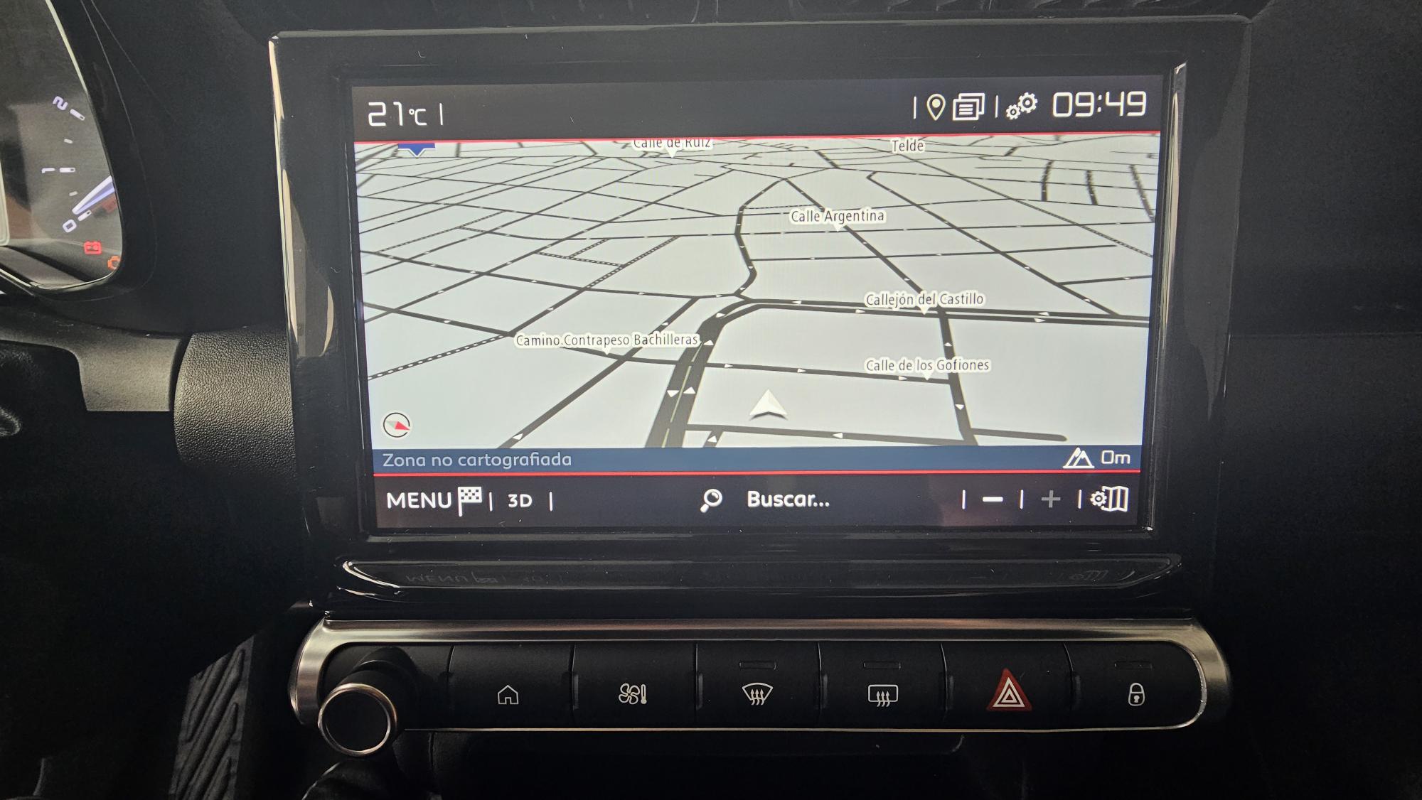 Vehículo ocasión Citroen C3 Aircross cámara interior